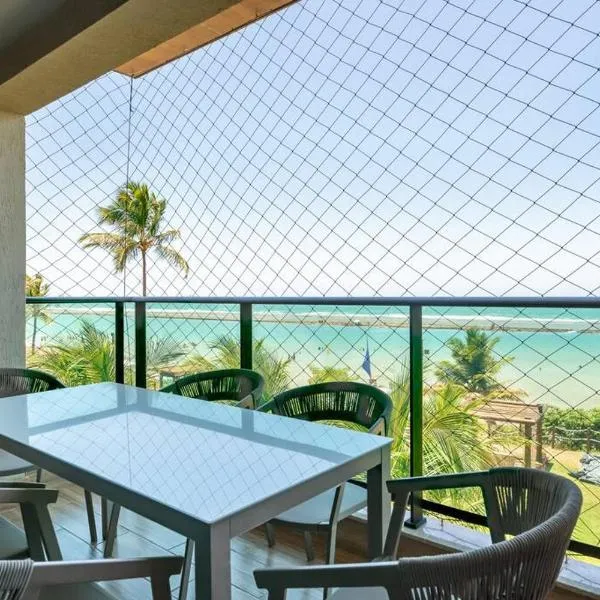 Flat vista mar no La Fleur Polinésia - Muro Alto - Porto de Galinhas